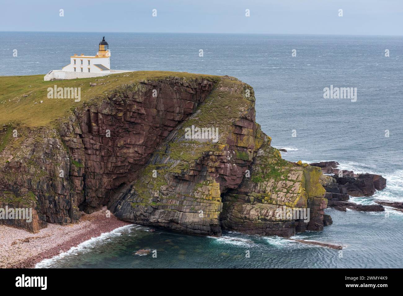 Royaume-Uni, Écosse, Highlands, North Coast 500 route, Stoer Lighthouse Banque D'Images
