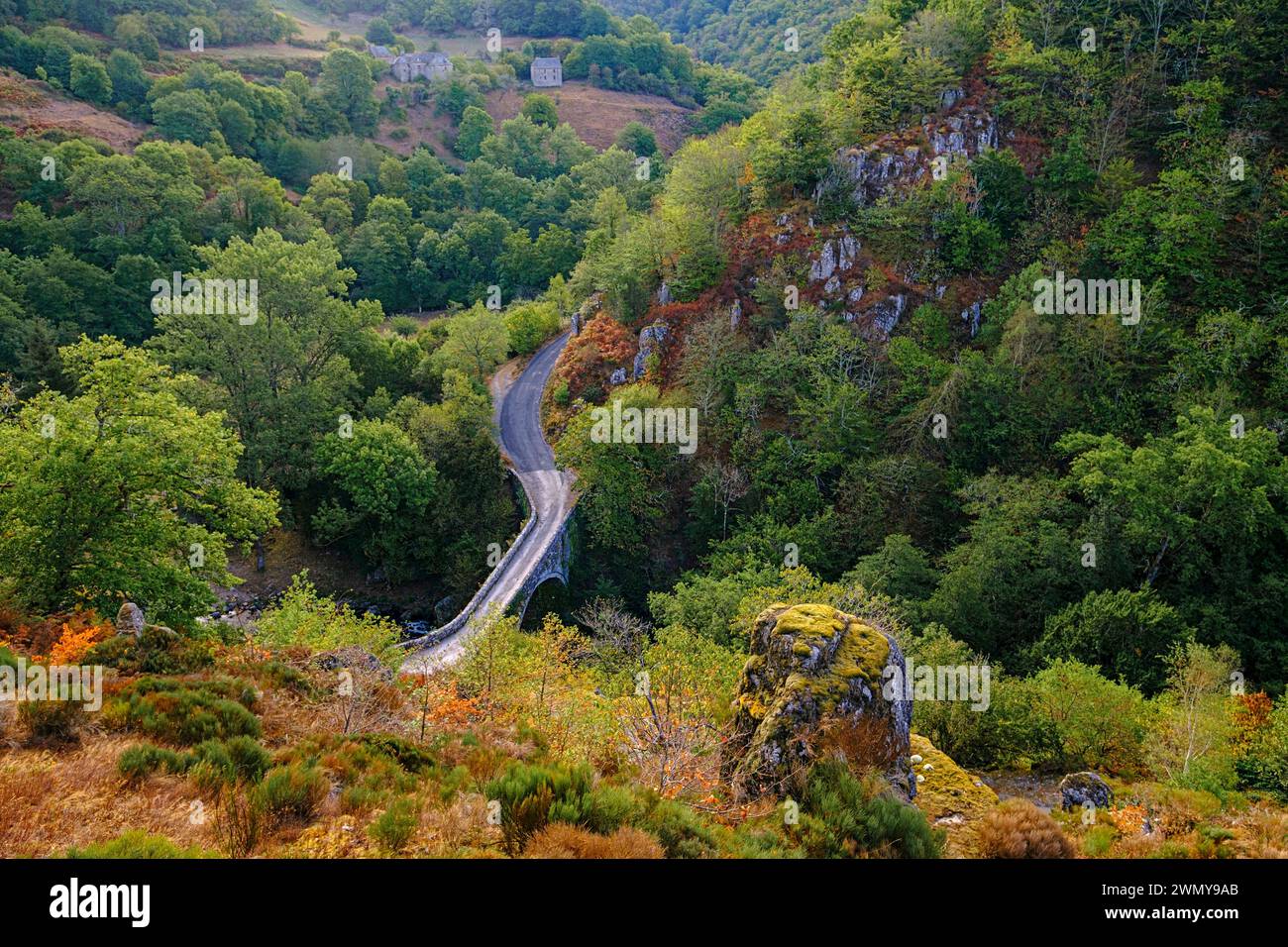 France, Aveyron, Campouriez, Bes Bedene ou Bez Bedene Banque D'Images