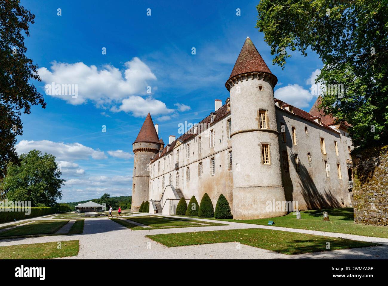 France, Nièvre, Château de Bazoches, château gothique et classique, résidence du maréchal de Vauban, ouvert au public Banque D'Images