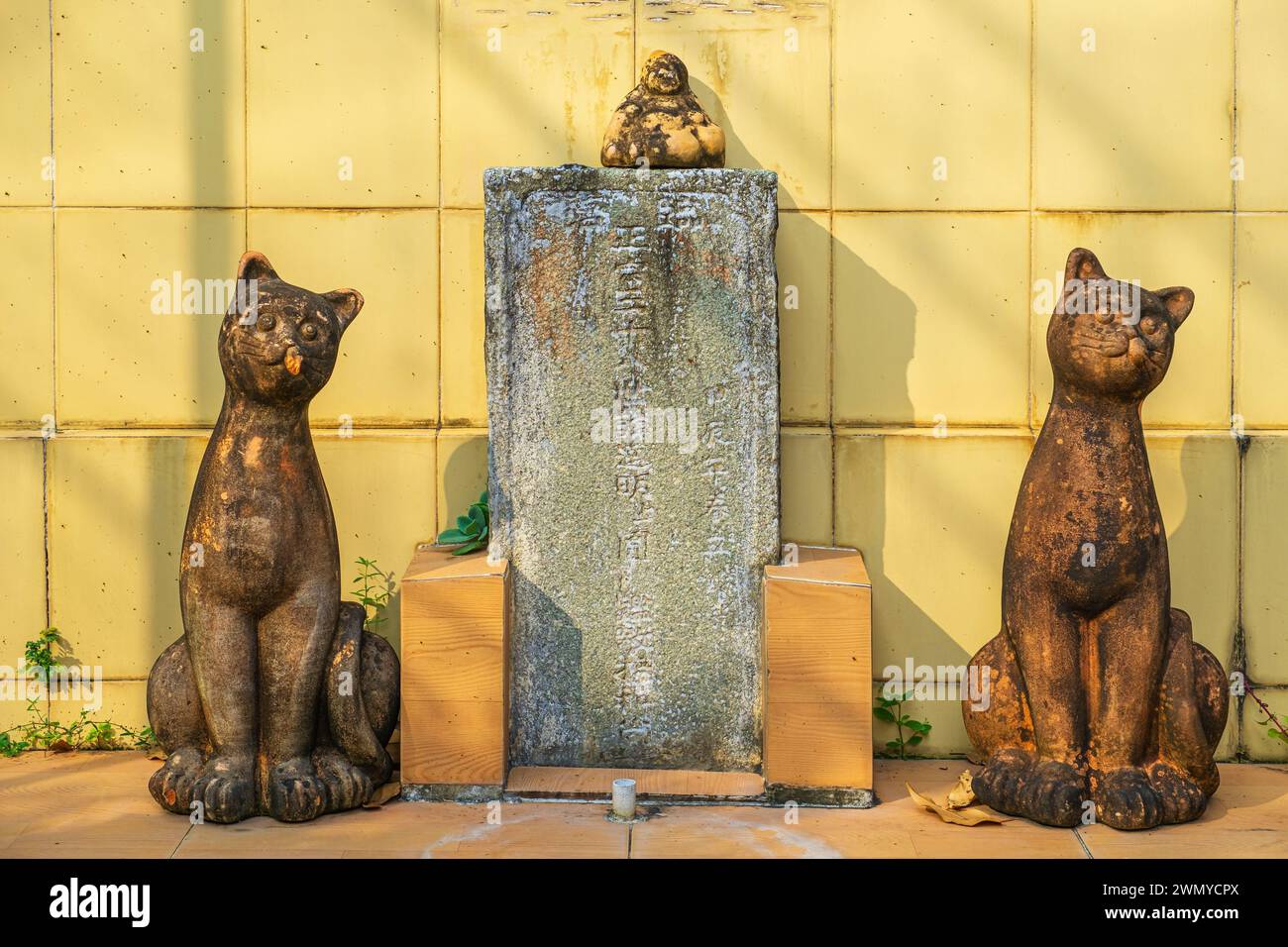 Vietnam, delta du Mékong, province de Vinh long, île de Binh, tombe dans la pagode bouddhiste Tien Chau Banque D'Images