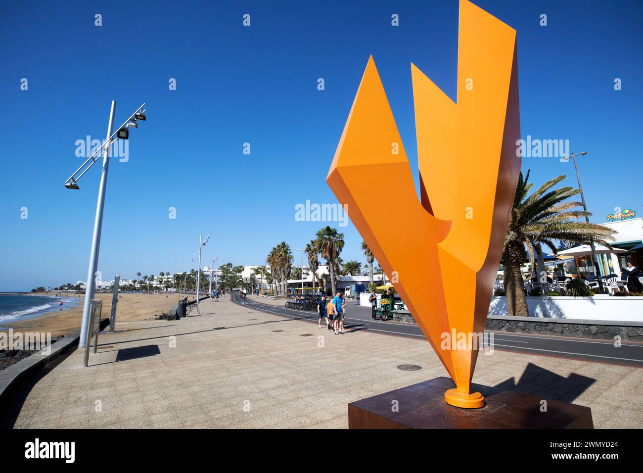 veleta de viento sculpture de girouette matagorda Lanzarote, Îles Canaries, espagne Banque D'Images