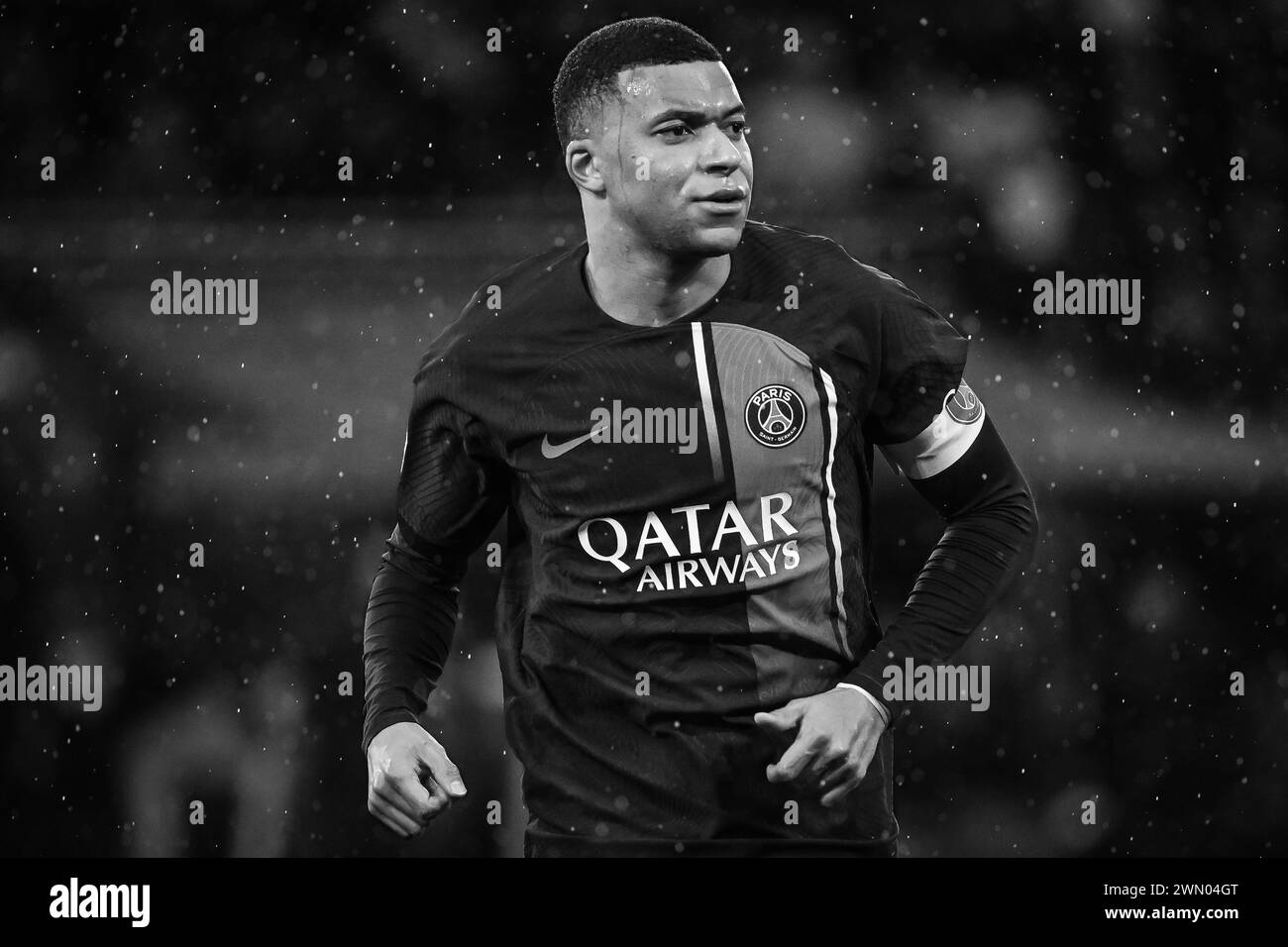 Paris, France. 25 février 2024. Kylian MBAPPE du PSG lors du match de Ligue 1 entre le Paris Saint-Germain et le stade Rennais (Rennes) le 25 février 2024 au stade Parc des Princes à Paris, France - photo Matthieu Mirville/DPPI crédit : DPPI Media/Alamy Live News Banque D'Images