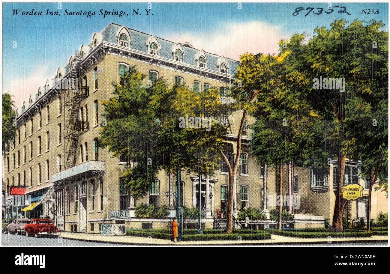 Worden Inn, Saratoga Springs, N. Y.. Worden Inn, Saratoga Springs, N. Y. Banque D'Images