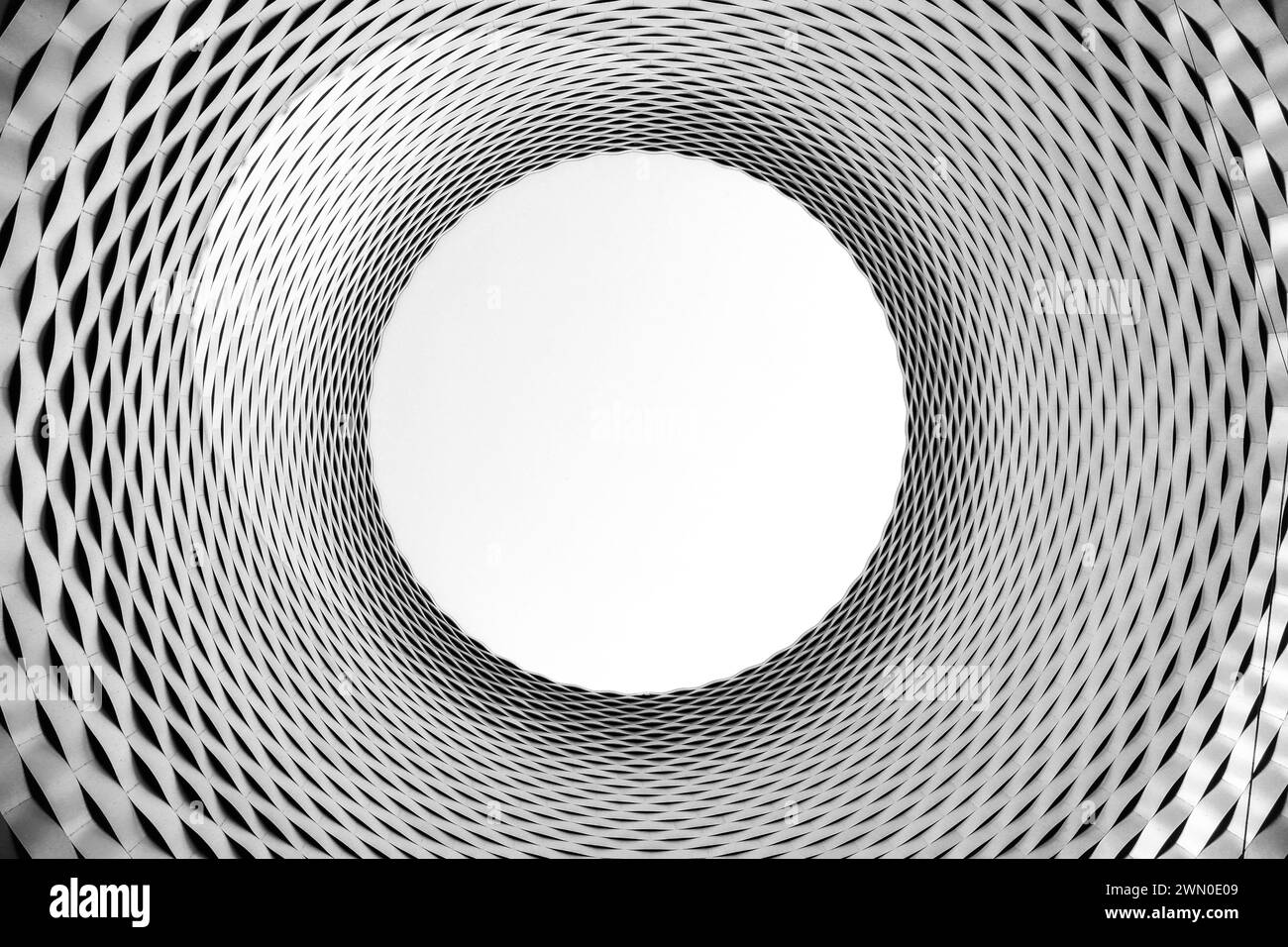 Bâle, Suisse - Setempter 20, 2022 : le plafond d'entrée du centre d'exposition de Bâle, conçu par Herzog & de Meuron. Banque D'Images