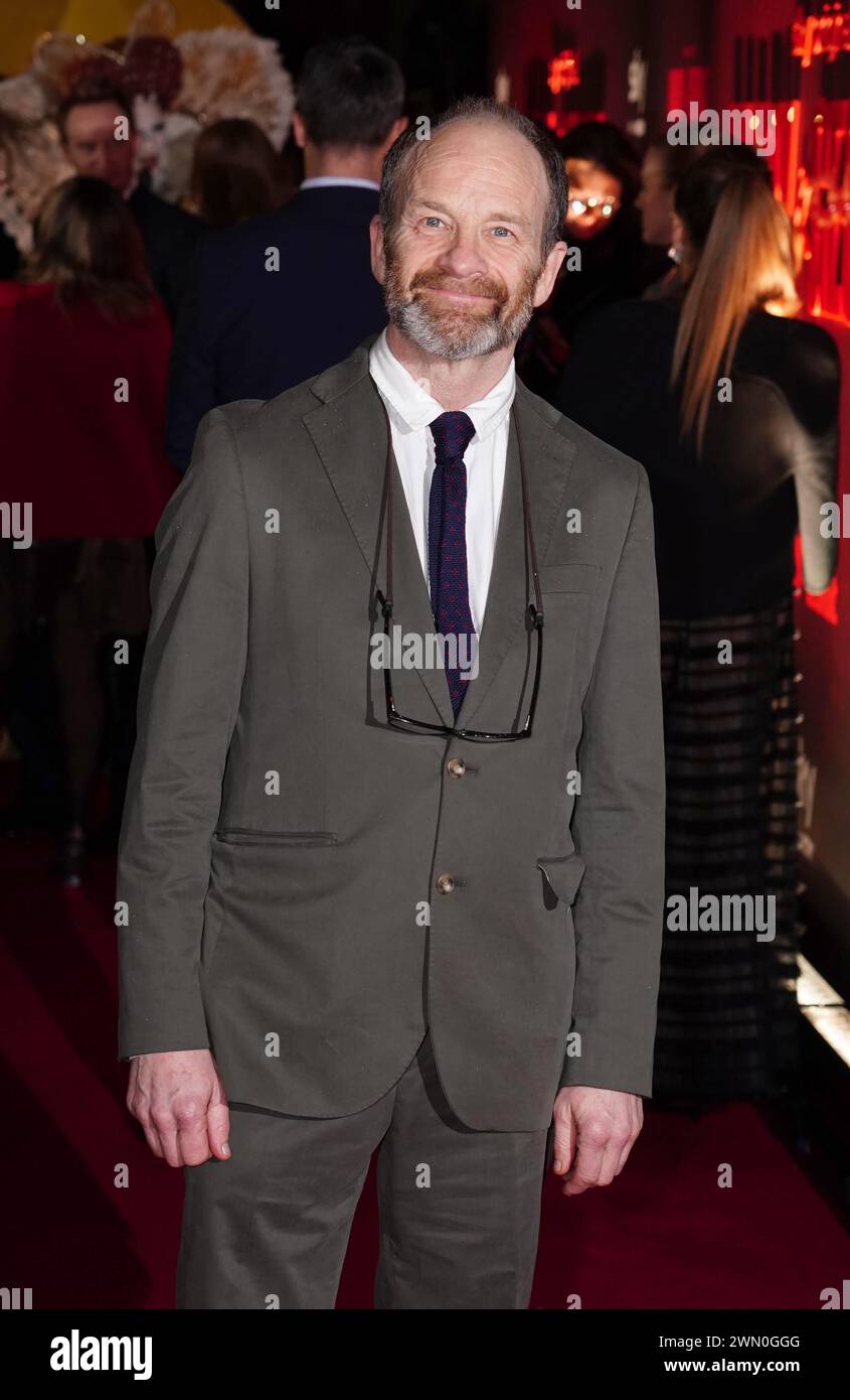 Adrian Rawlins arrive pour la première britannique de Mary et George de Sky original à Banqueting House à Whitehall, Londres. Date de la photo : mercredi 28 février 2024. Banque D'Images