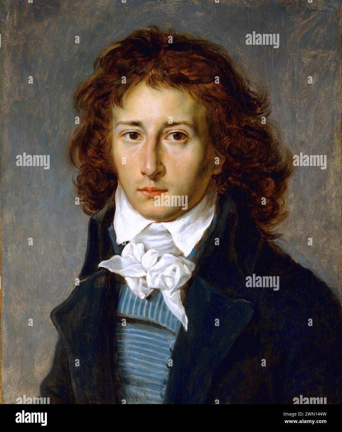 François Pascal Simon Gérard, 1770 – 1837, était un peintre français éminent, peinture à l'huile par l'artiste français Baron Antoine Jean gros, date : CA. 1790 Banque D'Images