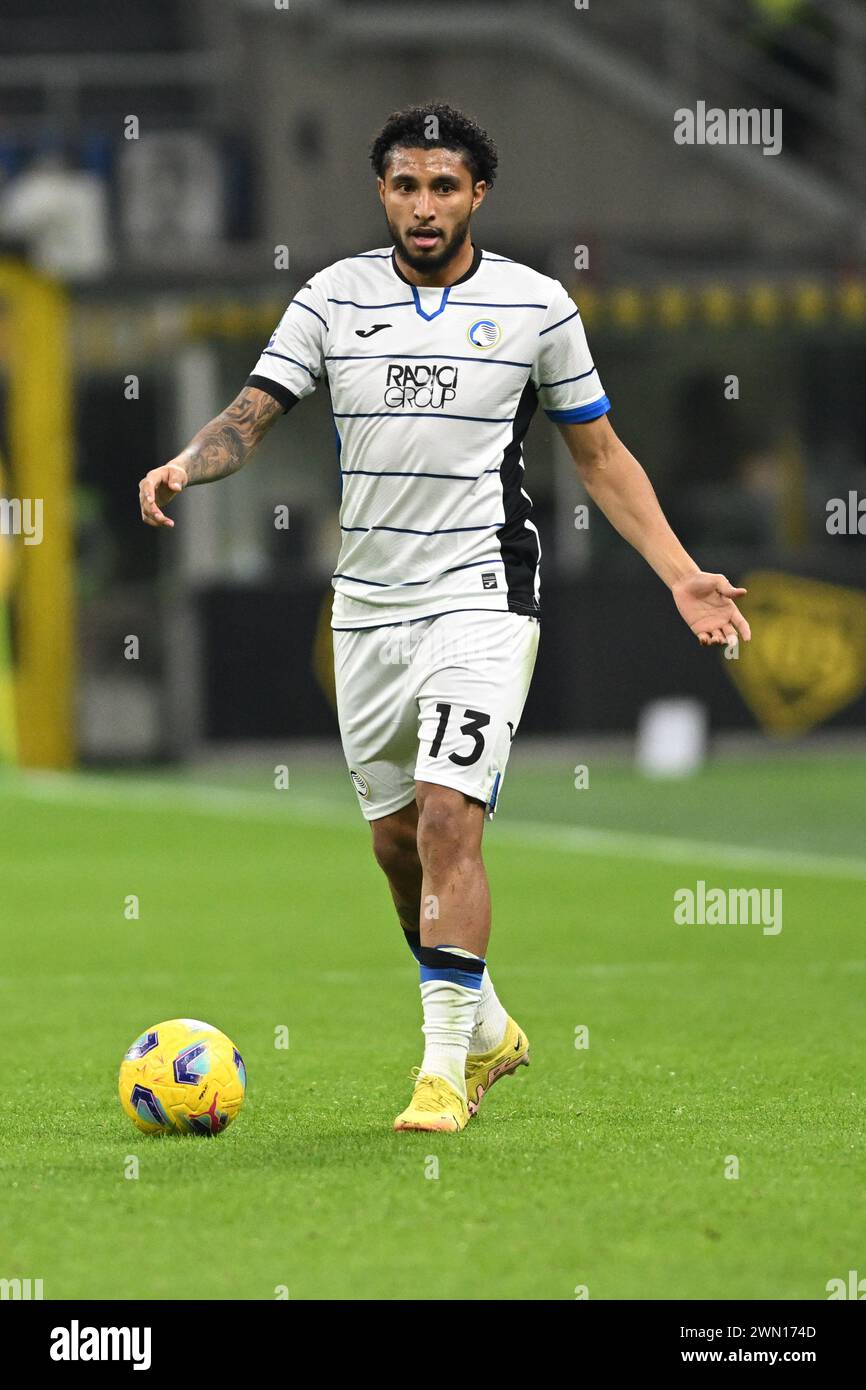 Ederson d'Atalanta BC lors du match de football italien Serie A entre l'Inter FC Internazionale et Atalanta BC le 28 février 2024 au stade Giuseppe Meazza San Siro Siro à Milan, Italie. Photo Tiziano Ballabio Banque D'Images