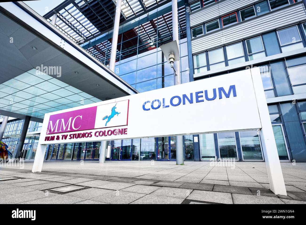 Cologne, Allemagne février 27 2024 : MMC film and TV Studios Cologne au Coloneum Banque D'Images
