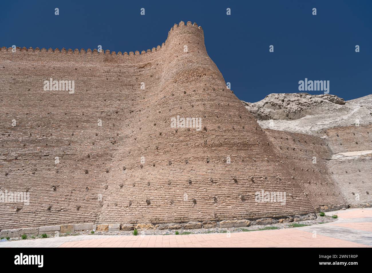 Portes de l'Arche, la forteresse médiévale massive de Boukhara en Ouzbékistan Banque D'Images