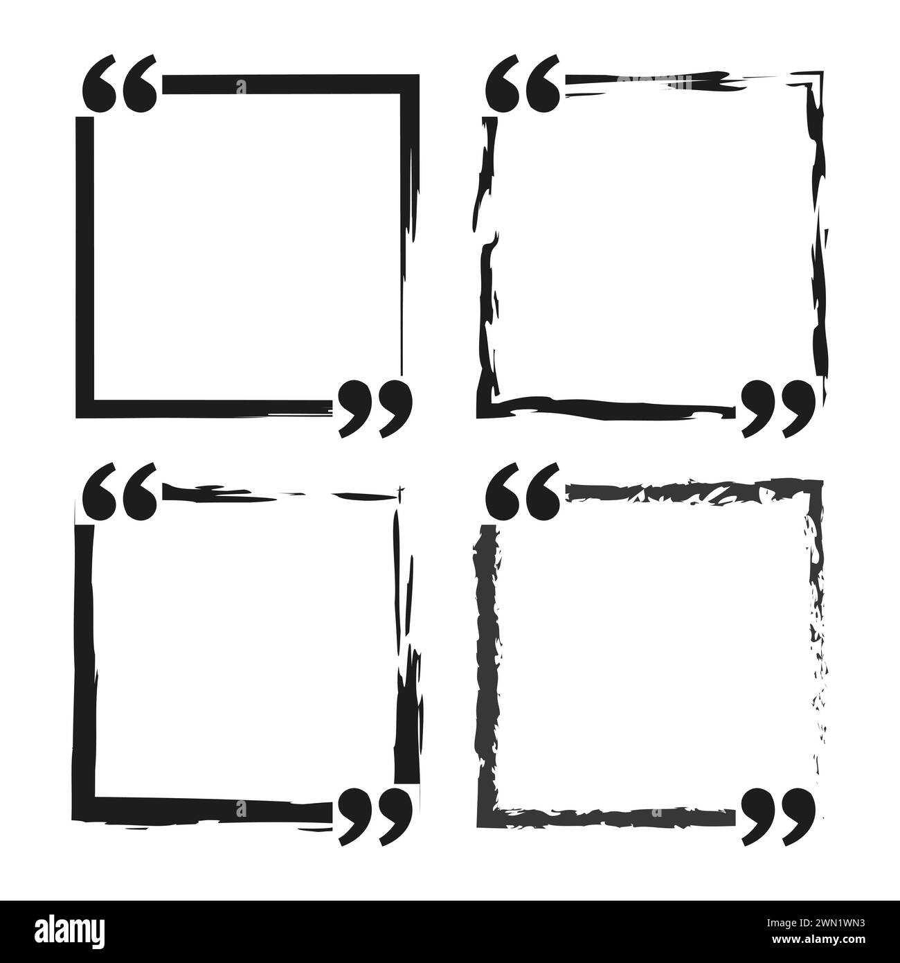 Cadre de citation, zone de texte créative. Discours mis en surbrillance. Illustration vectorielle. SPE 10. Illustration de Vecteur