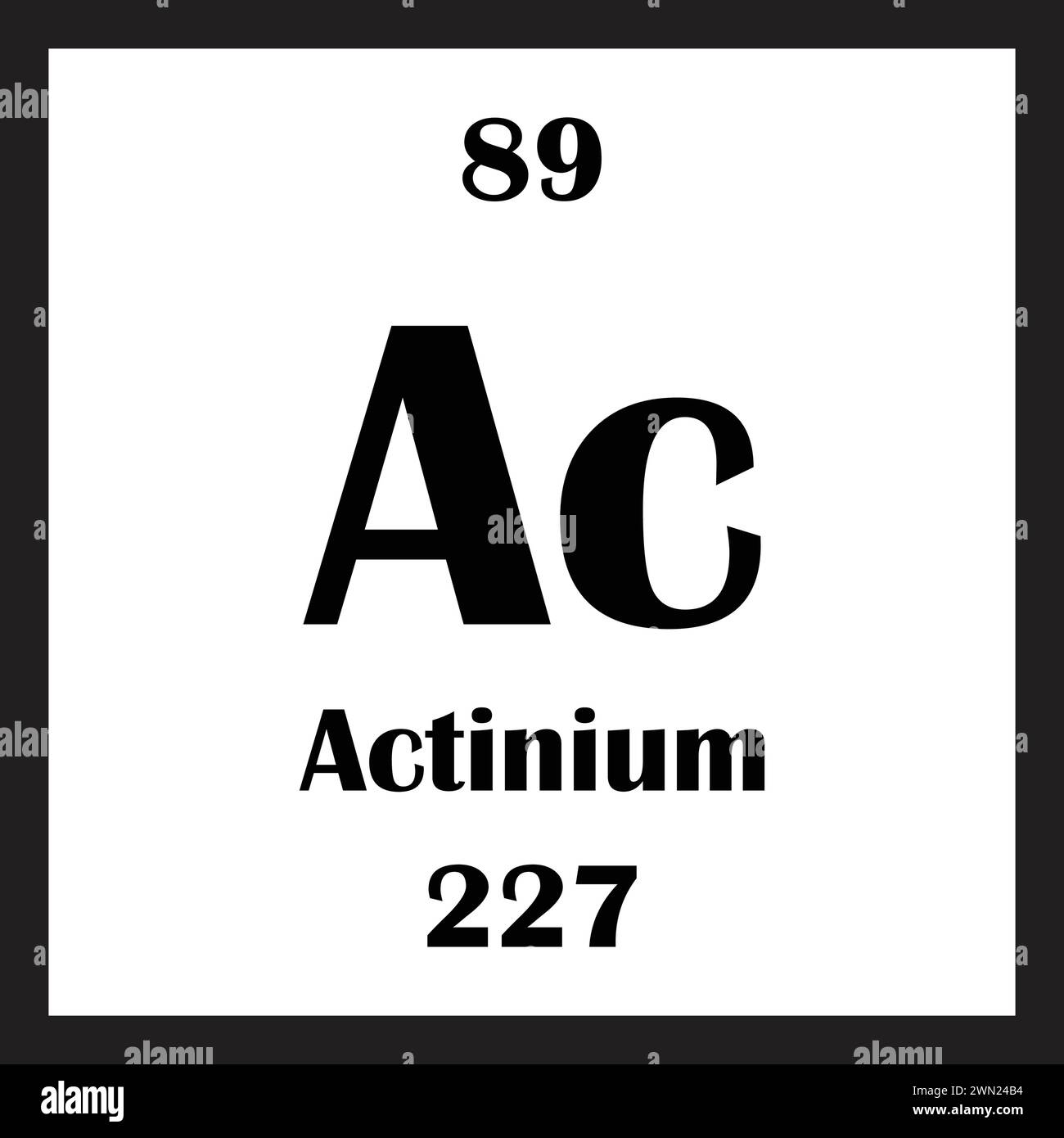 Conception d'illustration vectorielle d'icône d'élément chimique de radium Illustration de Vecteur