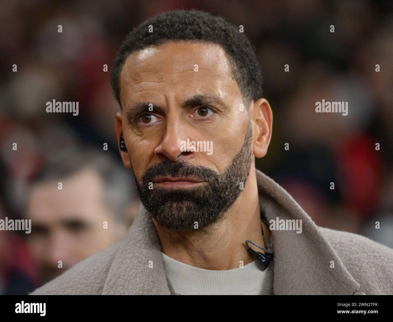 24 février 2024 - Arsenal v Newcastle United- premier League - Emirates Stadium. TV pundit Rio Ferdinand. Image : Mark pain / Alamy Live News Banque D'Images