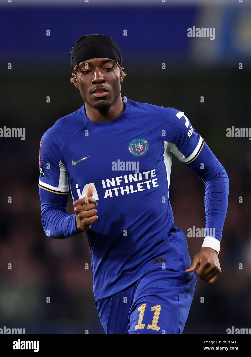 Londres, Royaume-Uni. 28 février 2024. Noni Madueke de Chelsea lors du match de FA Cup à Stamford Bridge, Londres. Le crédit photo devrait se lire comme suit : David Klein/Sportimage crédit : Sportimage Ltd/Alamy Live News Banque D'Images