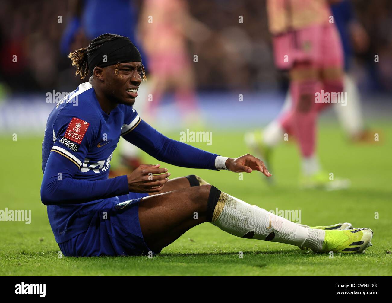 Londres, Royaume-Uni. 28 février 2024. Noni Madueke de Chelsea lors du match de FA Cup à Stamford Bridge, Londres. Le crédit photo devrait se lire comme suit : David Klein/Sportimage crédit : Sportimage Ltd/Alamy Live News Banque D'Images