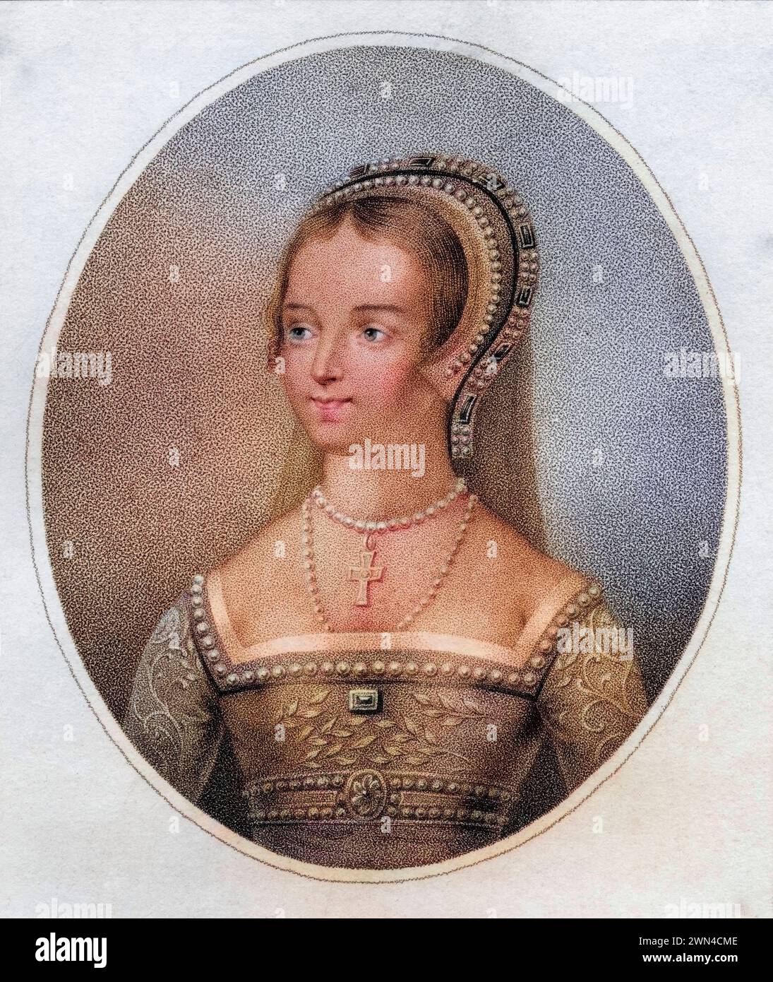 Catherine Parr auch Katherine genannt 1512-1548 Englische Königin Sechste Ehefrau von Heinrich VIII Von England / Catherine Parr orthographié aussi Katheri Banque D'Images