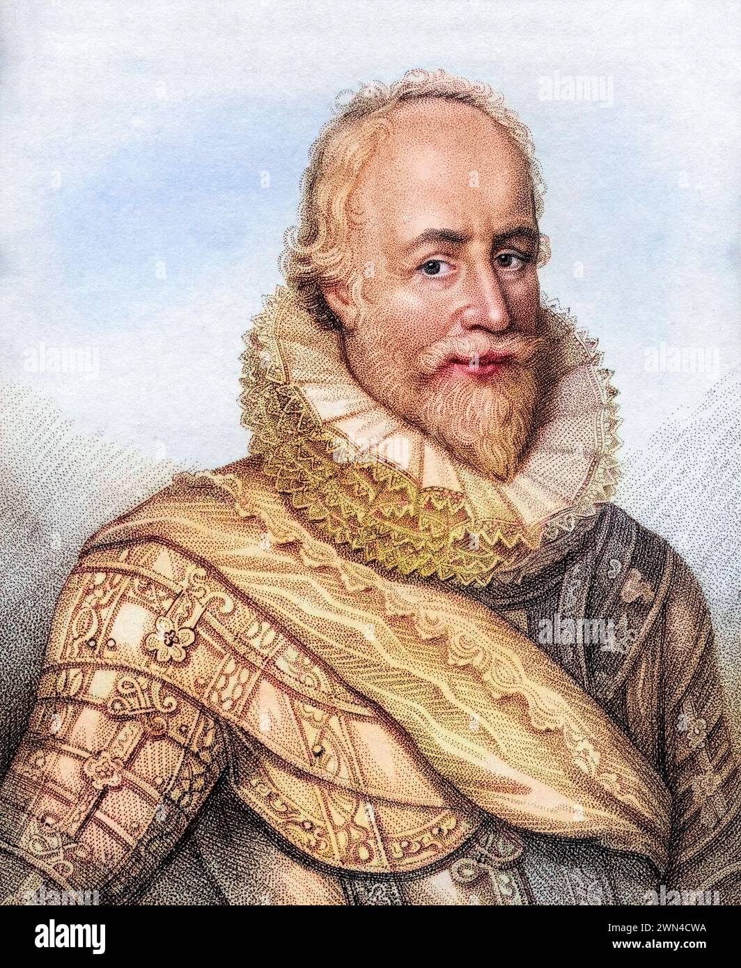 George Carew 1. Comte de Totnes Baron Carew de Clopton 1555-1629 Englischer soldat und Verwalter / George Carew 1er comte de Totnes Baron Carew de Clopt Banque D'Images