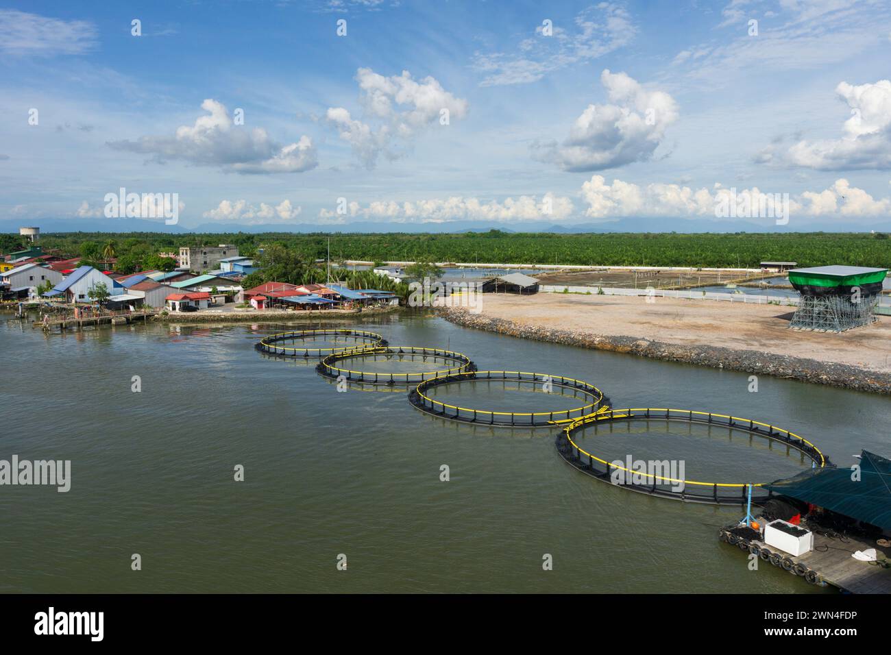 Kuala Kurau et Tg Piandang Perak Malaisie Banque D'Images