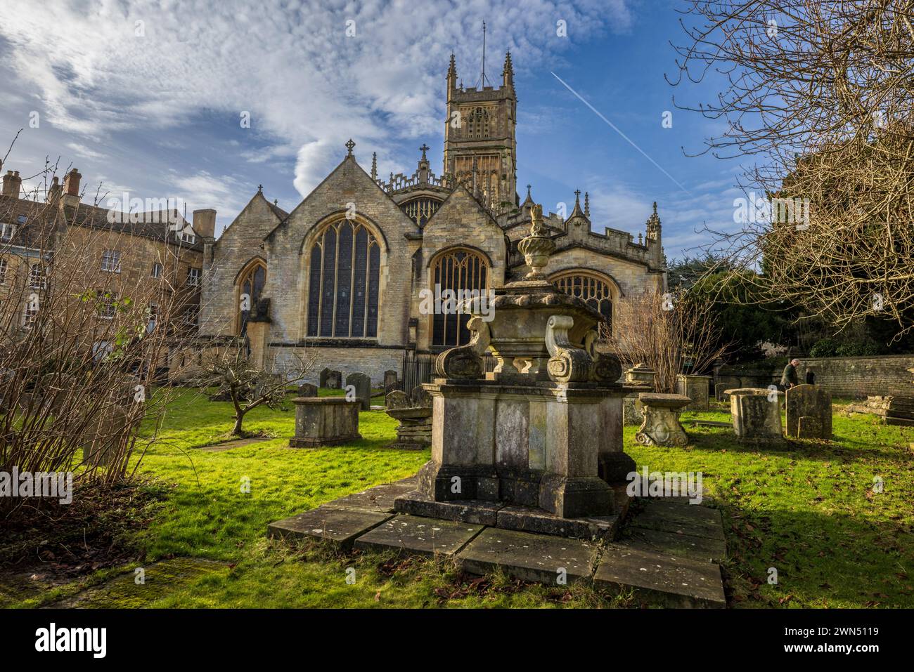 L'église paroissiale de St John Baptist, Cirencester, Gloucestershire, Angleterre Banque D'Images