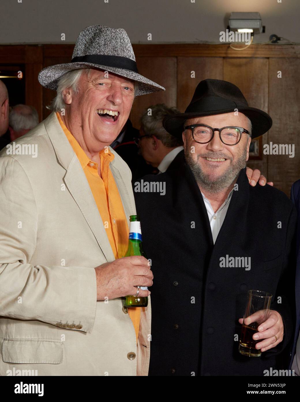 Michael Mansfield QC, et George Galloway à Mansfields 50e anniversaire d'être admis au barreau 23/11/17 Banque D'Images