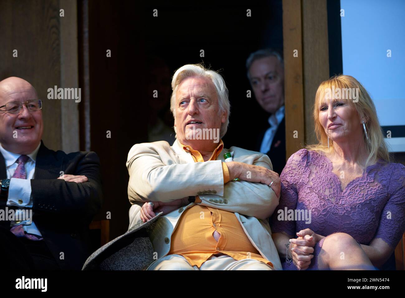 Michael Mansfield QC et Yvette Greenway à son 50e anniversaire d’admission au barreau, Nexus Chambers 23/11/17 Banque D'Images