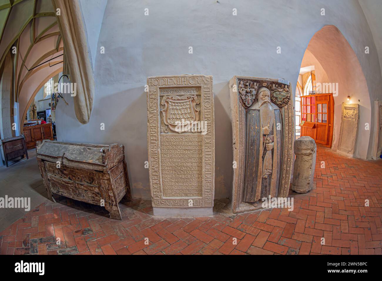 SIGHISOARA, ROUMANIE - SEPT. 3,2021 : intérieur de l'église sur la colline, église évangélique construite entre 1345-1525. Dédié à Nicholas, c'est moi Banque D'Images