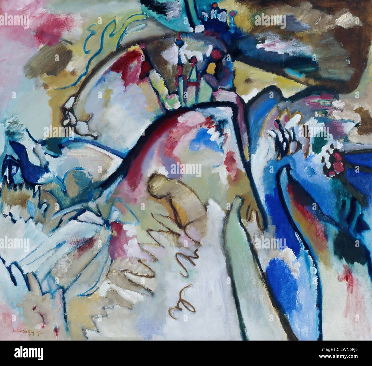 Kandinsky Wassily - improvisation 21 a (1911) Banque D'Images