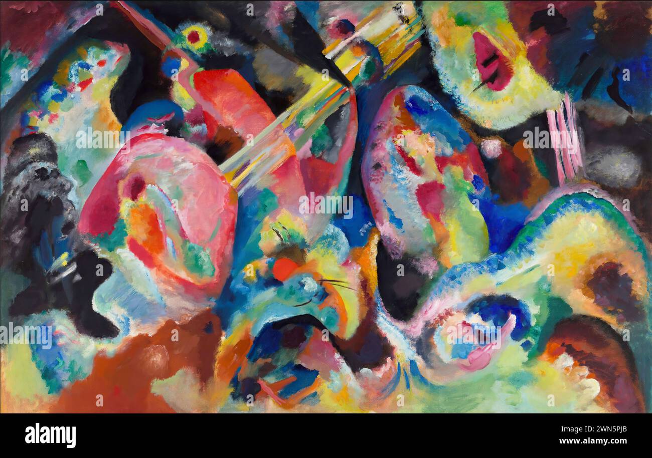 Kandinsky Wassily - improvisation Sintflut (1913) Banque D'Images