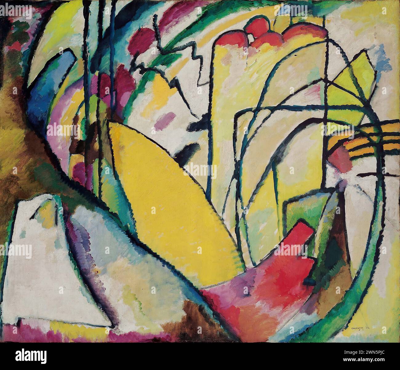 Kandinsky Wassily - improvisation (1910) Banque D'Images