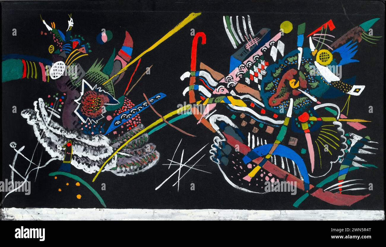 Kandinsky Wassily - maquette de Pannel pour l'exposition de Juryfreie ; mur A (1922) Banque D'Images Kandinsky Wassily - maquette de Pannel pour l'exposition de Juryfreie ; mur A (1922) Banque D'Images