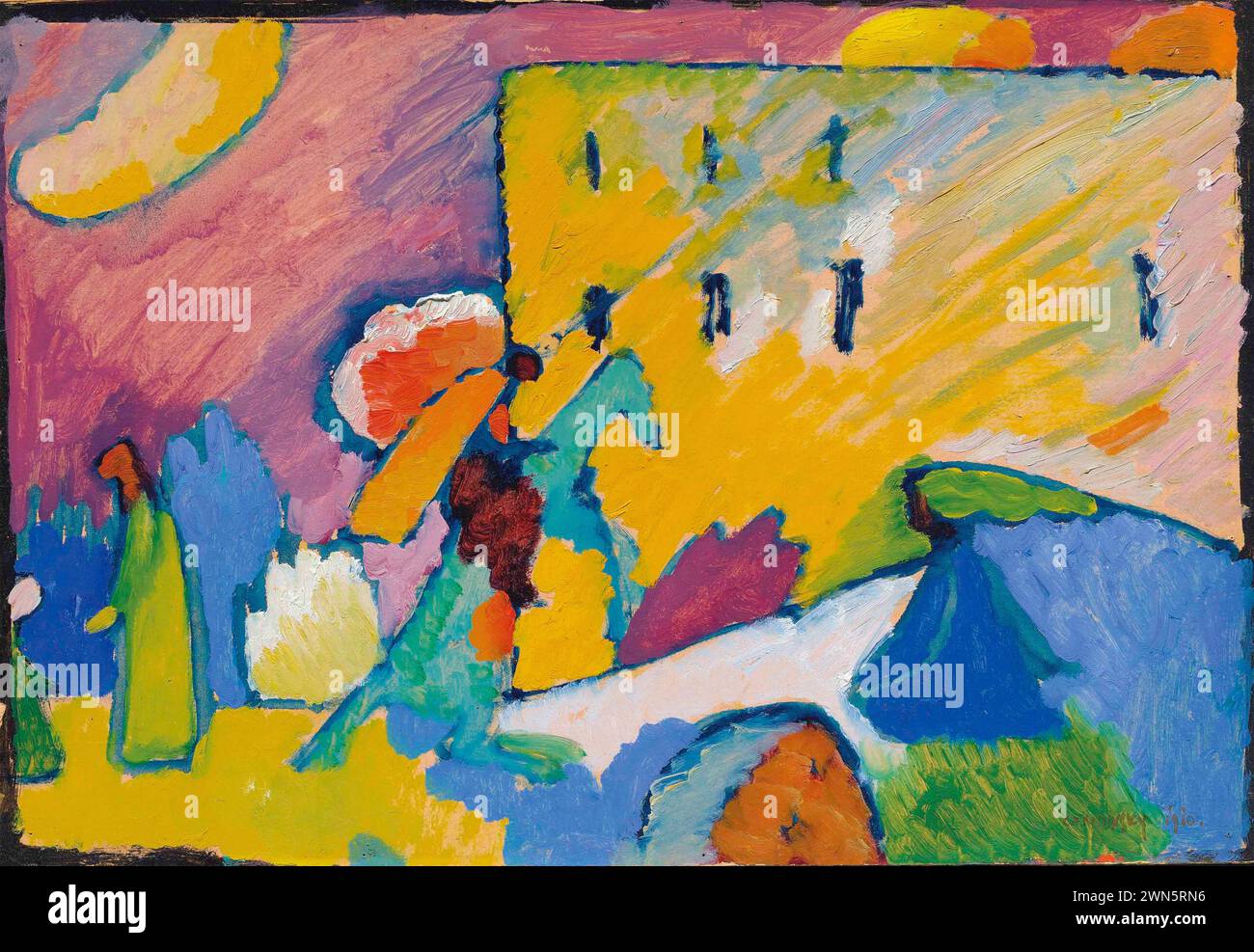 Kandinsky Wassily - Studie zu improvisation 3 (1909) Banque D'Images