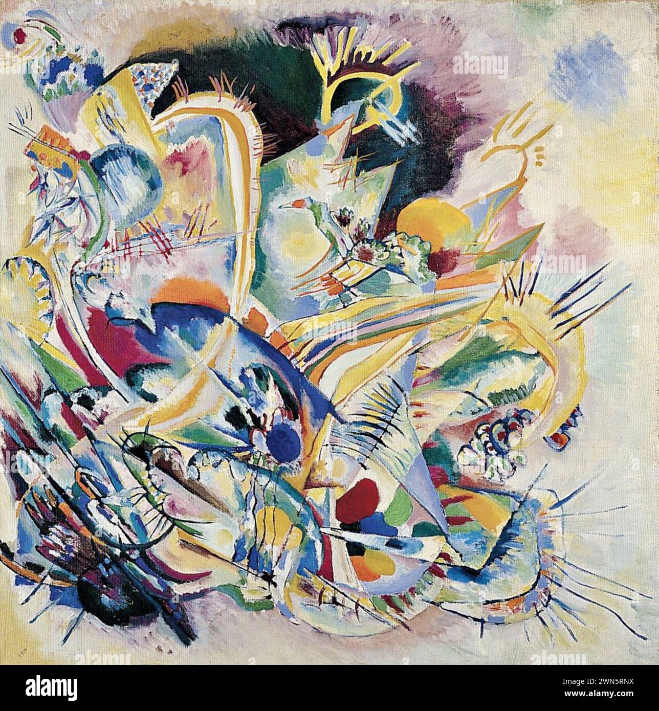 Kandinsky Wassily - improvisation V sans titre (1914) Banque D'Images