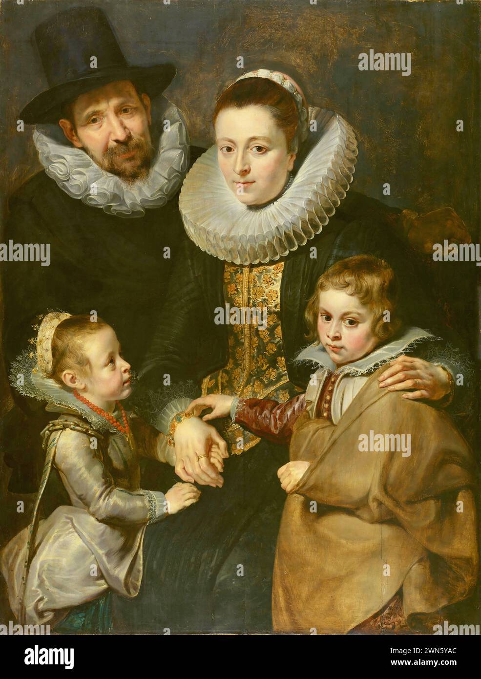 Rubens Pieter Paul - famille de Jan Brueghel l'ancien (1613 15) Banque D'Images