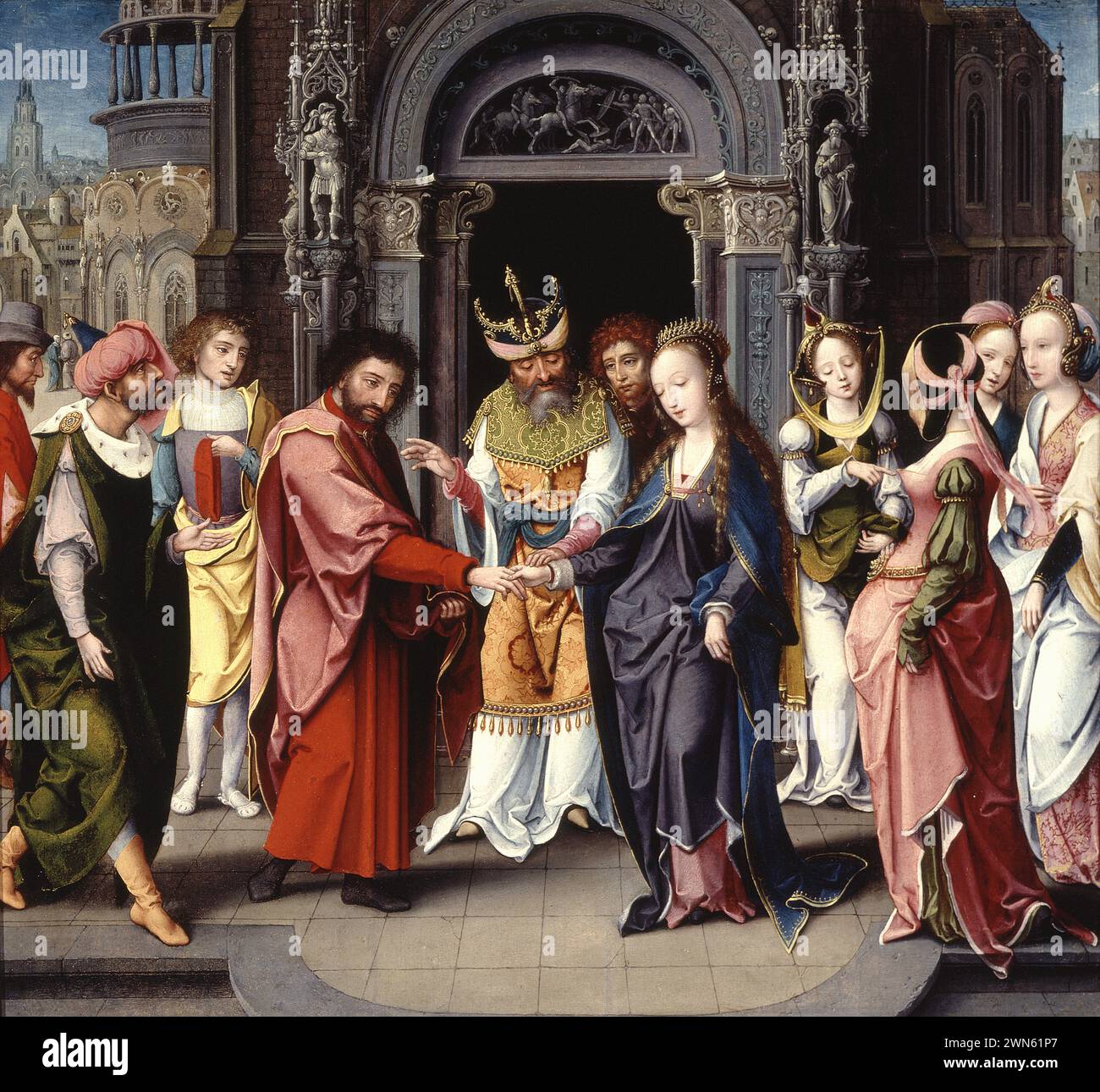 Van Dornicke Jan - le mariage de la Vierge (1515 20) Banque D'Images