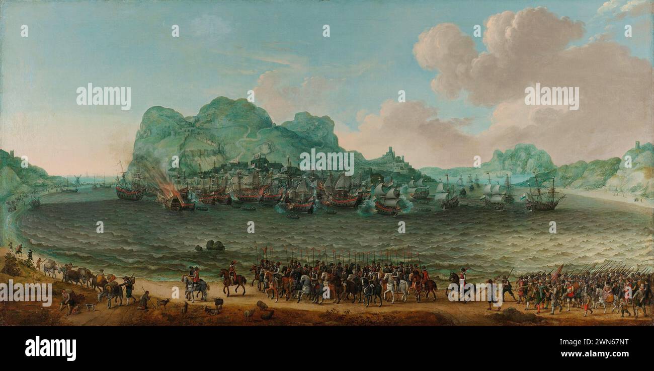 Willaerts Adam - Vittoria sugli spagnoli vicino a Gibilterra da una flotta comandata dall'ammiraglio Jacob van Heemskerck, 25 aprile 1607 (1617) Banque D'Images