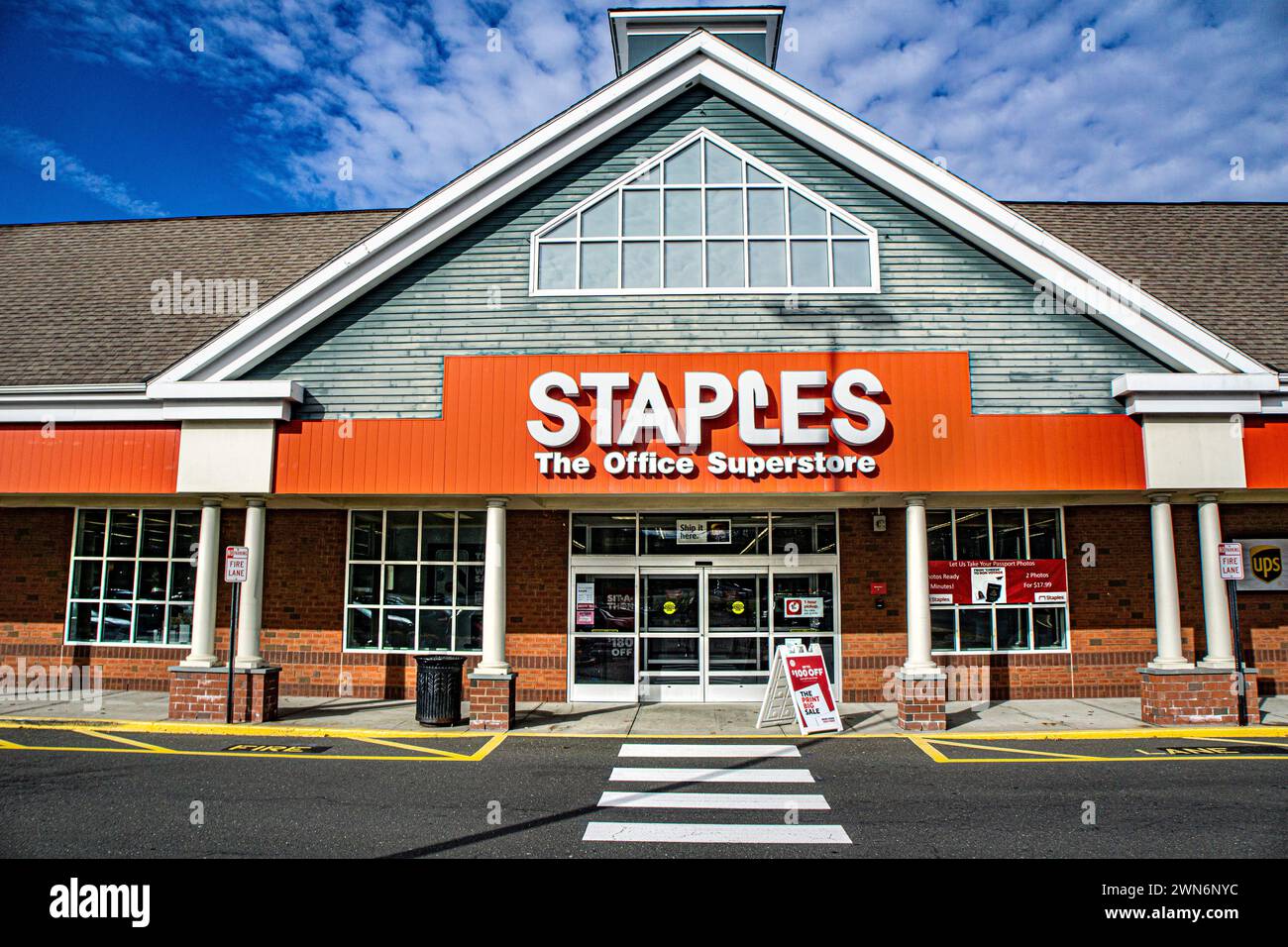 Staples, The Office Store, vue extérieure Banque D'Images