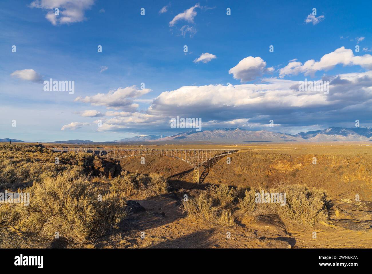 Taos de Rio Grande gorge Nouveau-Mexique Banque D'Images