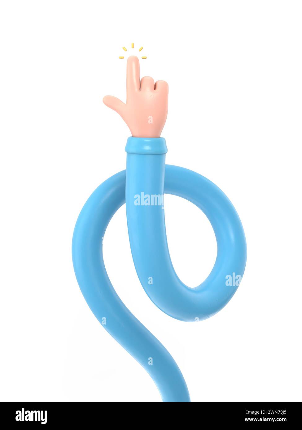 deal, long, bras, 3d, dessin animé, icône, geste, émoticône, personnes, personne, gestuelle, main, illustration, arrière-plan, affaires, design, technologie, isolat Banque D'Images