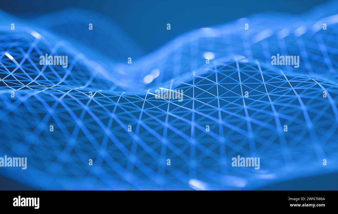 Concept abstrait de réseau abstrait de technologie Banque D'Images