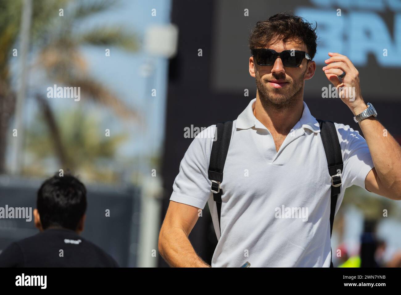 MANAMA, BAHREÏN, circuit international de Bahreïn, 29 février 2024 : Pierre Gasly de France et l'écurie BWT Alpine F1 Team lors du Grand Prix de formule 1 de Bahreïn Banque D'Images