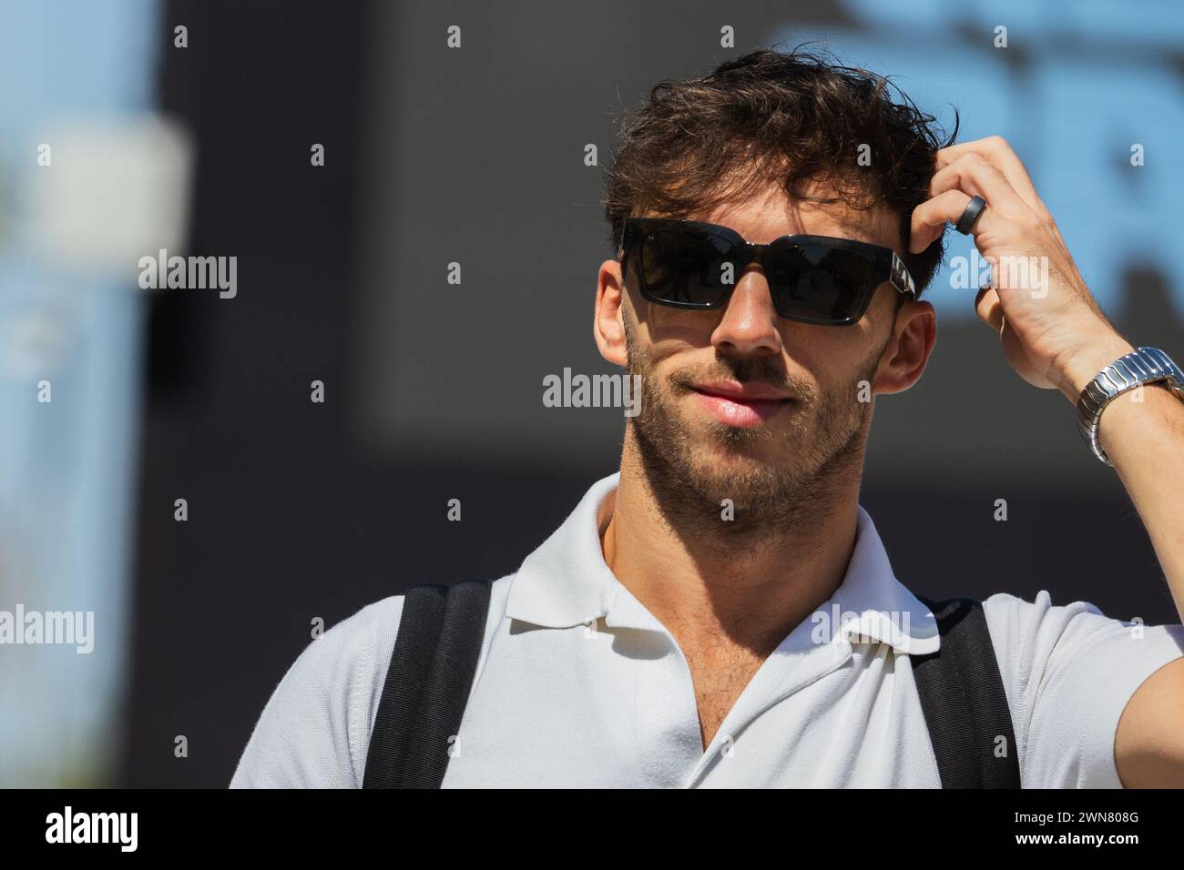 MANAMA, BAHREÏN, circuit international de Bahreïn, 29 février 2024 : Pierre Gasly de France et l'écurie BWT Alpine F1 Team lors du Grand Prix de formule 1 de Bahreïn Banque D'Images