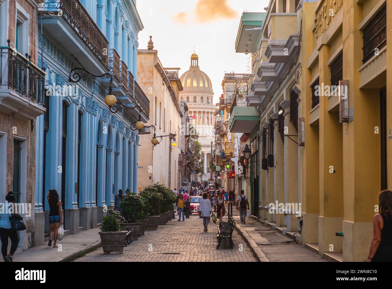 1er novembre 2019 : scène de rue de la vieille havane à cuba. La vieille Havane est classée au patrimoine mondial de l'UNESCO et a été fondée par les Espagnols le 16 novembre 15 Banque D'Images