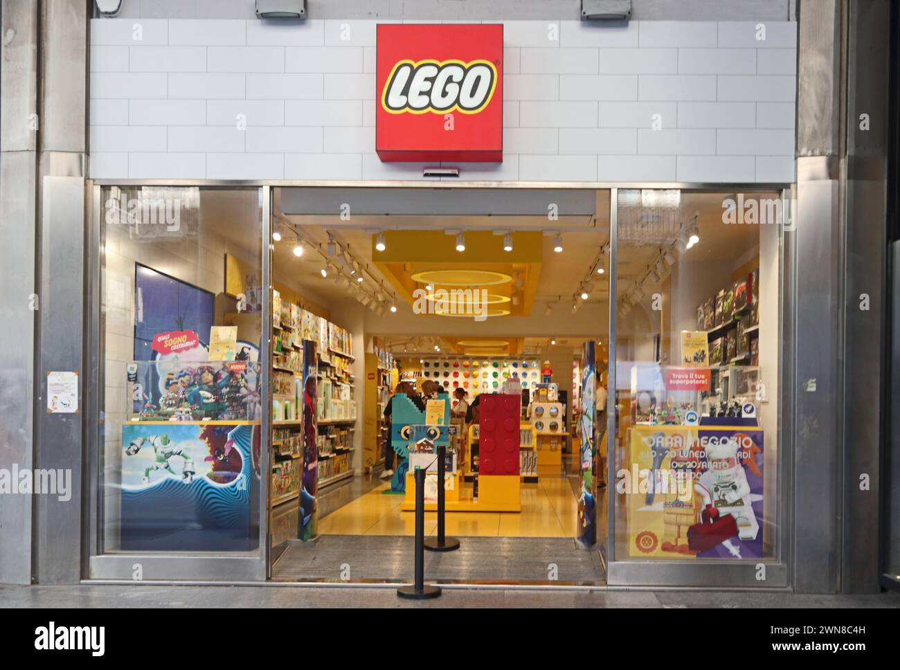 LEGO shop, Palerme, Sicile Banque D'Images