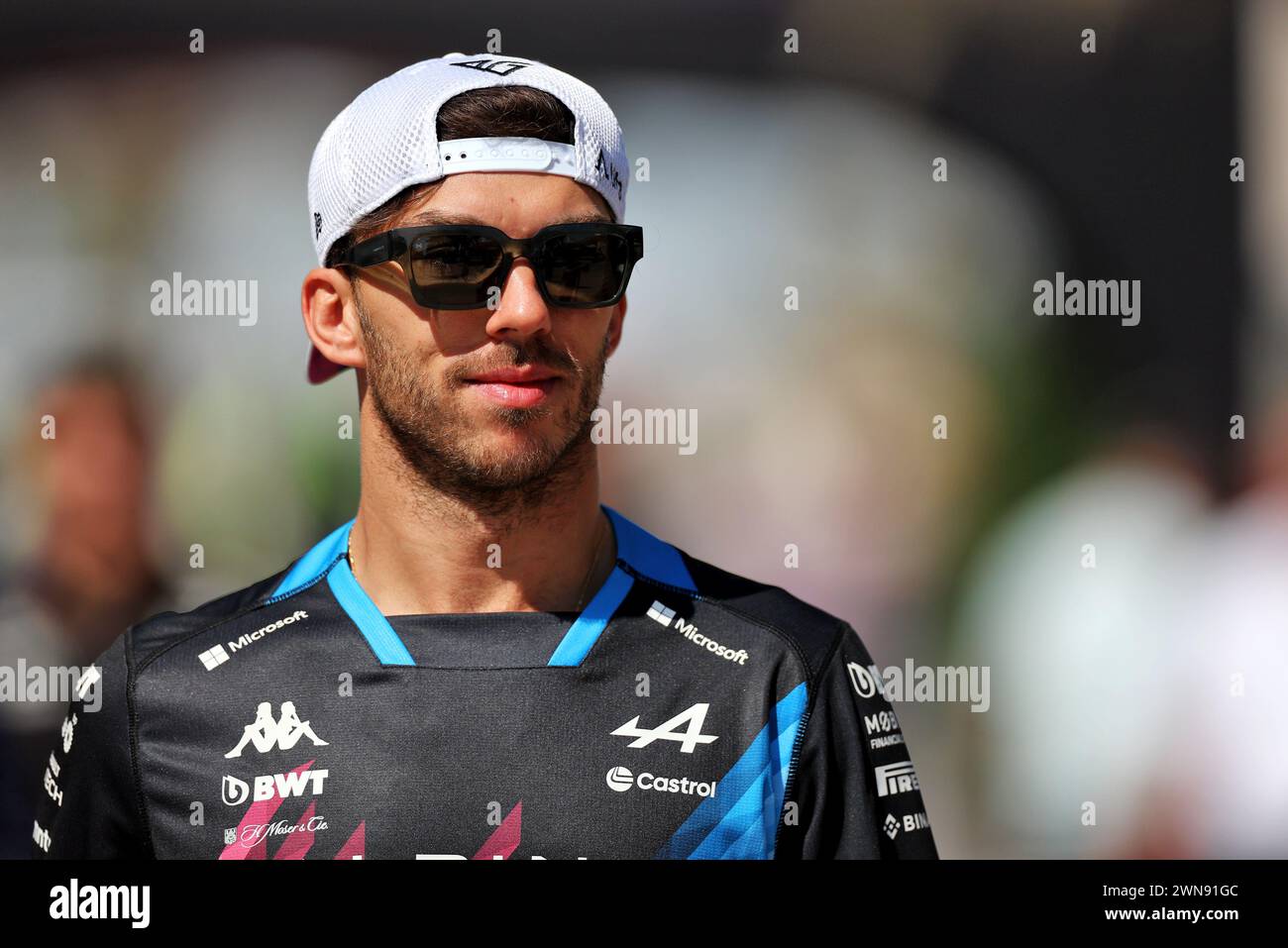 Sakhir, Bahreïn. 01 mars 2024. Pierre Gasly (FRA) Alpine F1 Team. Championnat du monde de formule 1, Rd 1, Grand Prix de Bahreïn, vendredi 1er mars 2024. Sakhir, Bahreïn. Crédit : James Moy/Alamy Live News Banque D'Images