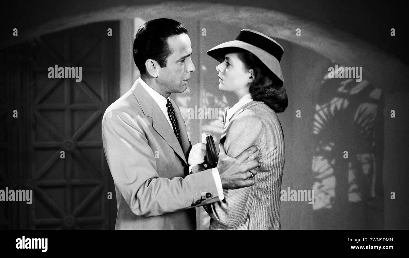 casablanca Humphrey Bogart & Ingrid Bergman Banque D'Images