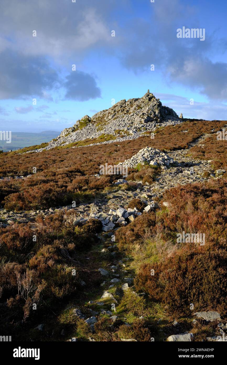 Stiperstones dans les collines du Shropshire, Royaume-Uni Banque D'Images Stiperstones dans les collines du Shropshire, Royaume-Uni Banque D'Images