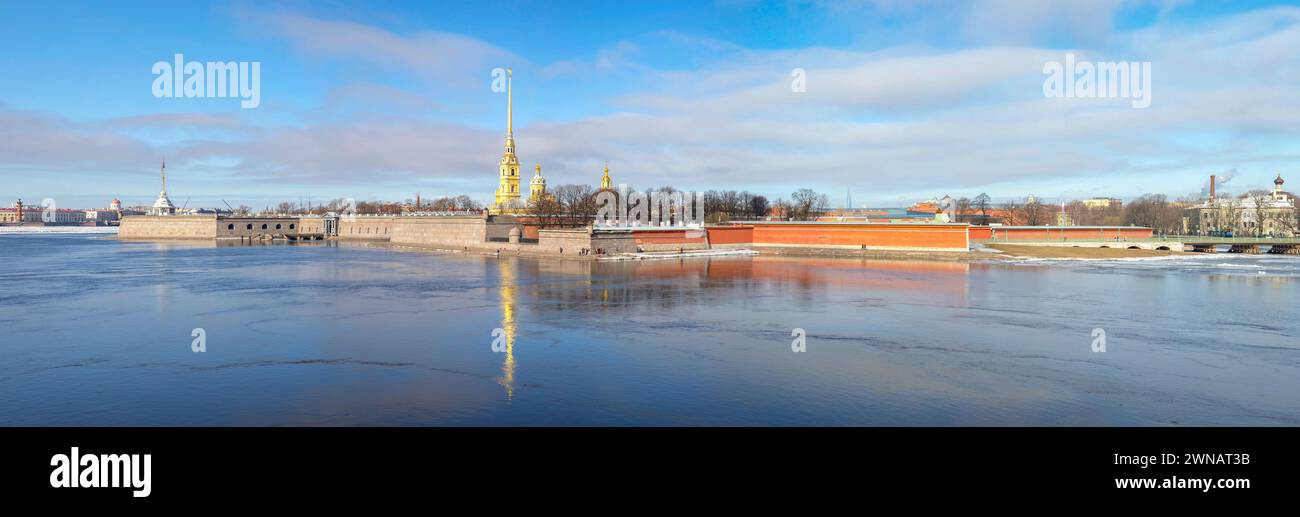 Panorama du centre historique de préparation Pétersbourg, Russie Banque D'Images