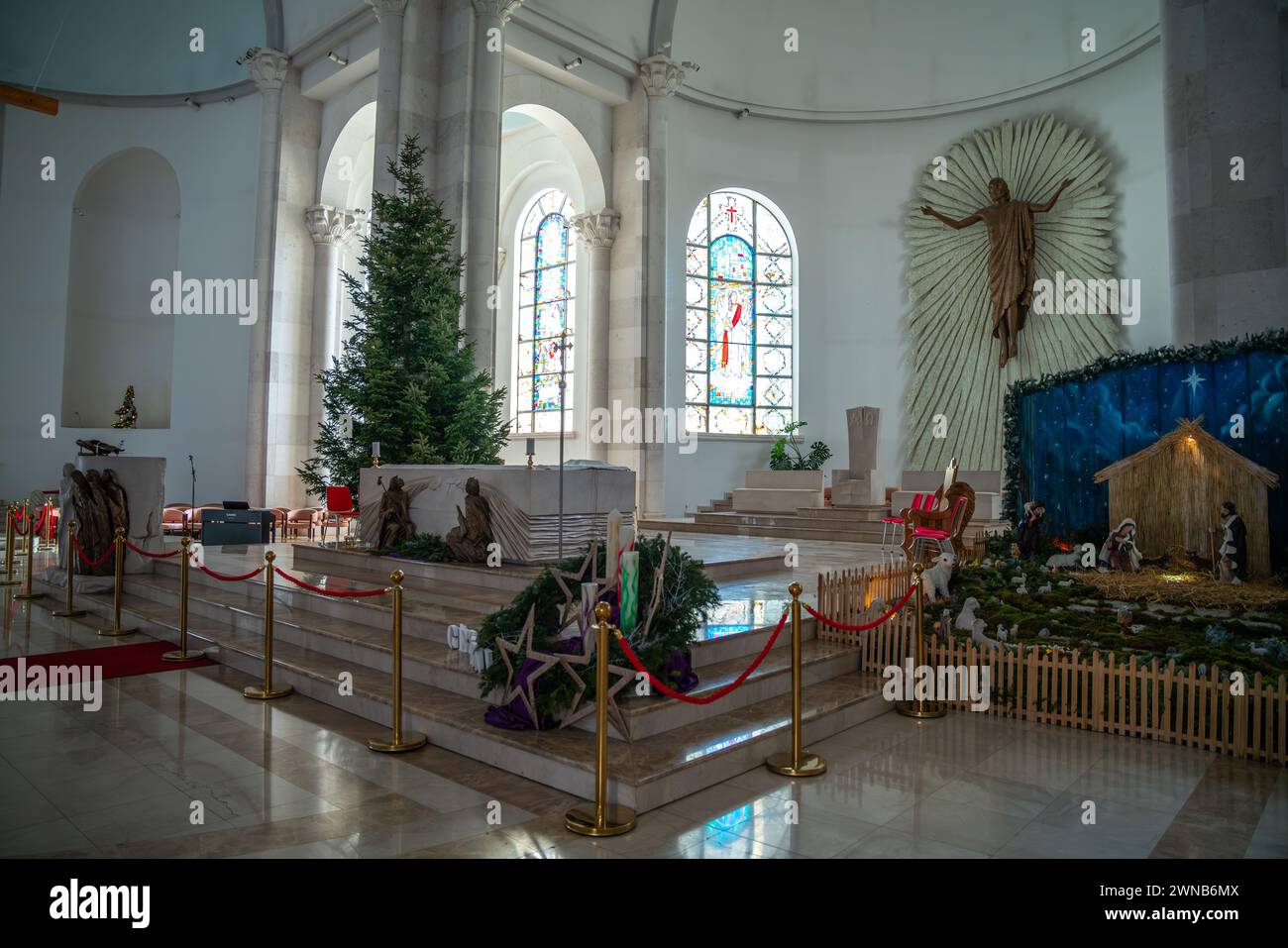 La cathédrale Sainte mère Teresa à Kosova, Pristina Banque D'Images