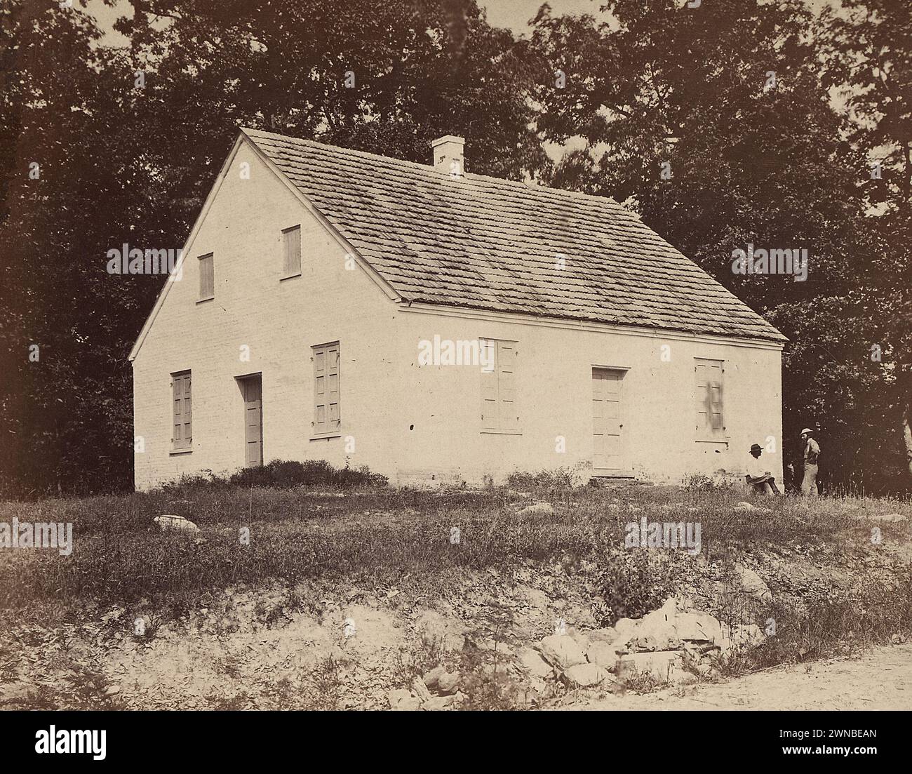 Bataille d'Antietam, Maryland, simulateur d'église Banque D'Images