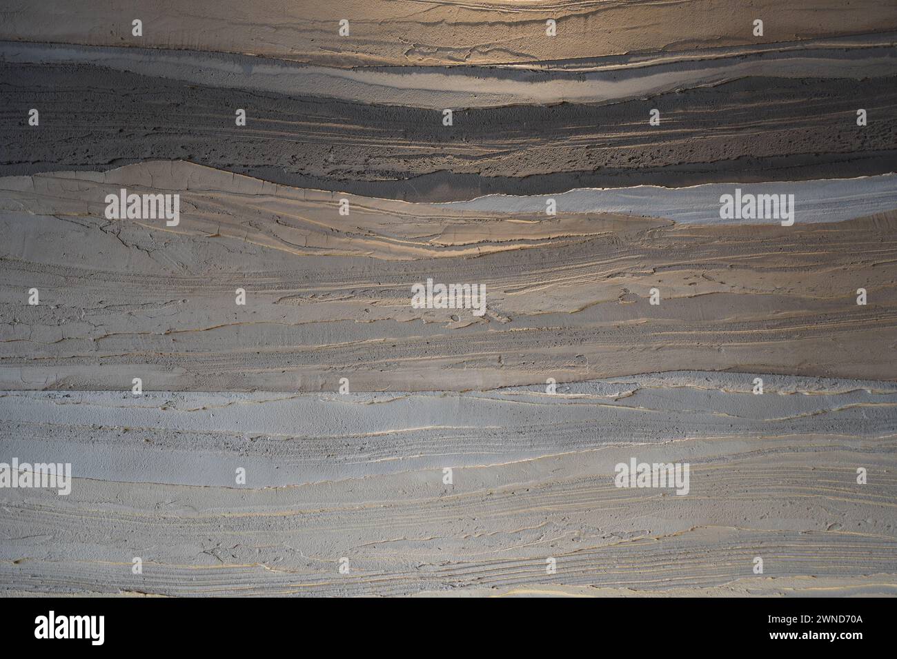 Mur en marbre ondulé beige et noir Banque D'Images