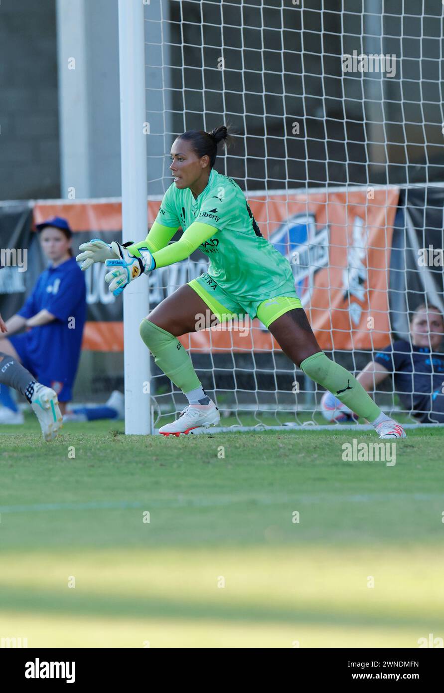 Brisbane, Australie, 2 mars 2024. Barbara (88 Melbourne) en action lors du match de Liberty A League entre Brisbane Roar et Melbourne City FC à Perry Park. Crédit : Matthew Starling / Alamy Live News Banque D'Images